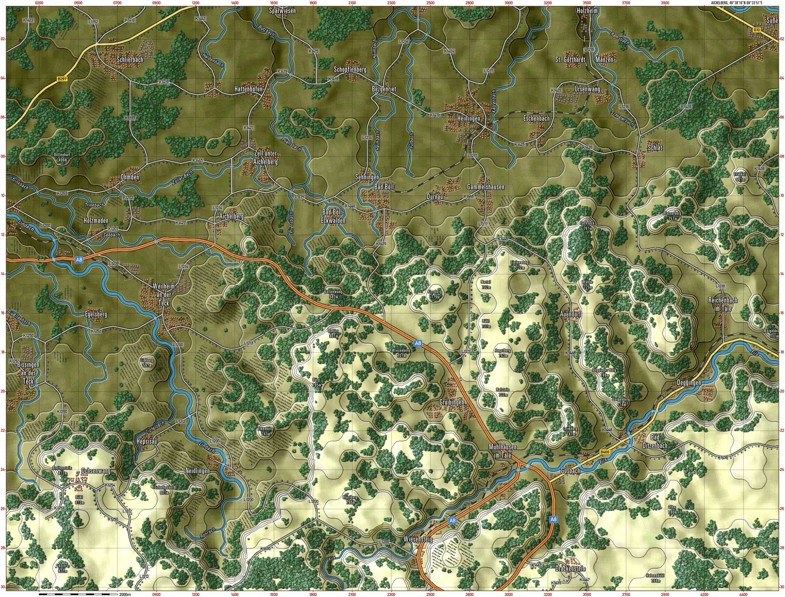 Aichelberg Gameplay Map
