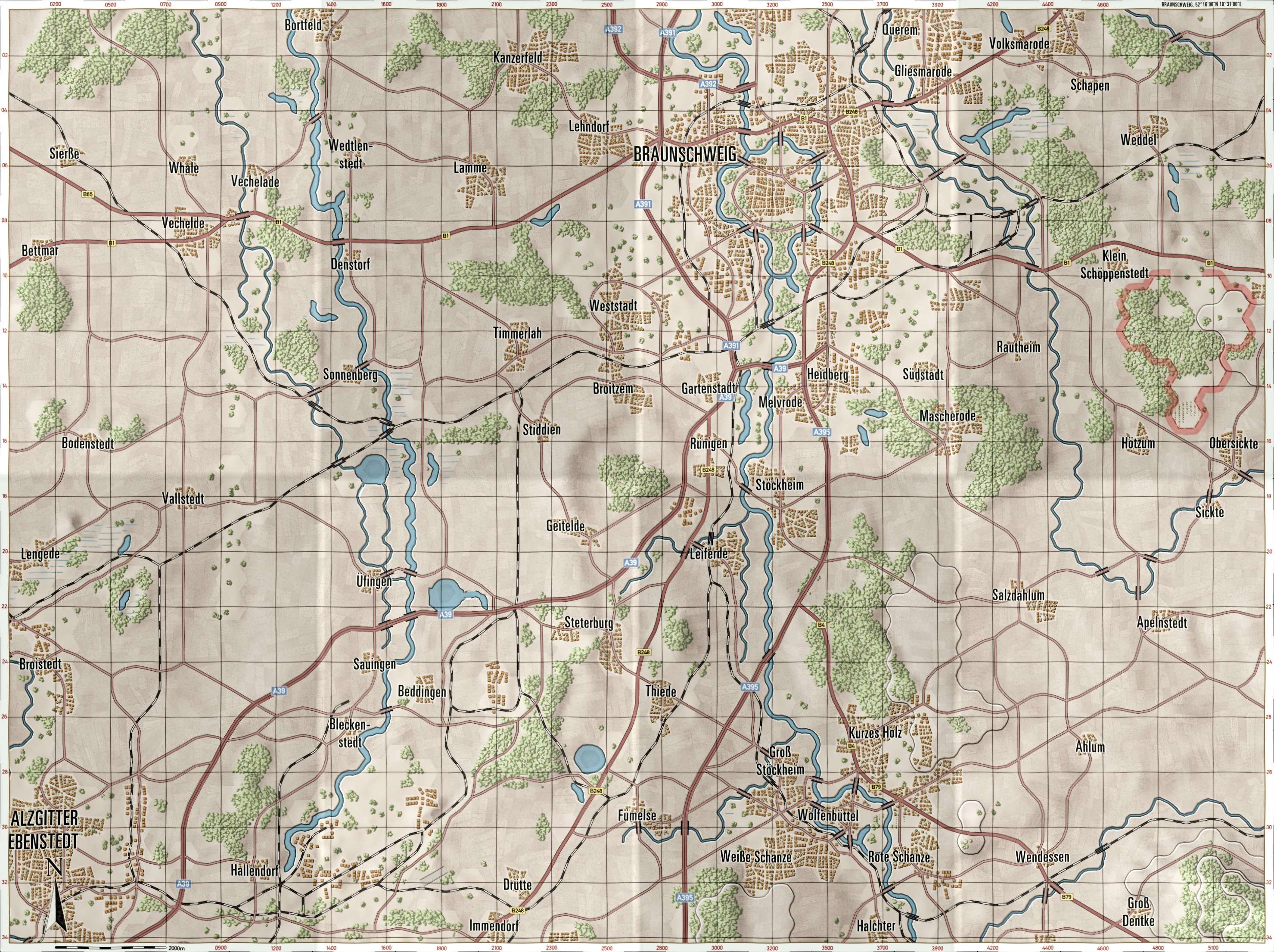 Braunschweig Briefing Map