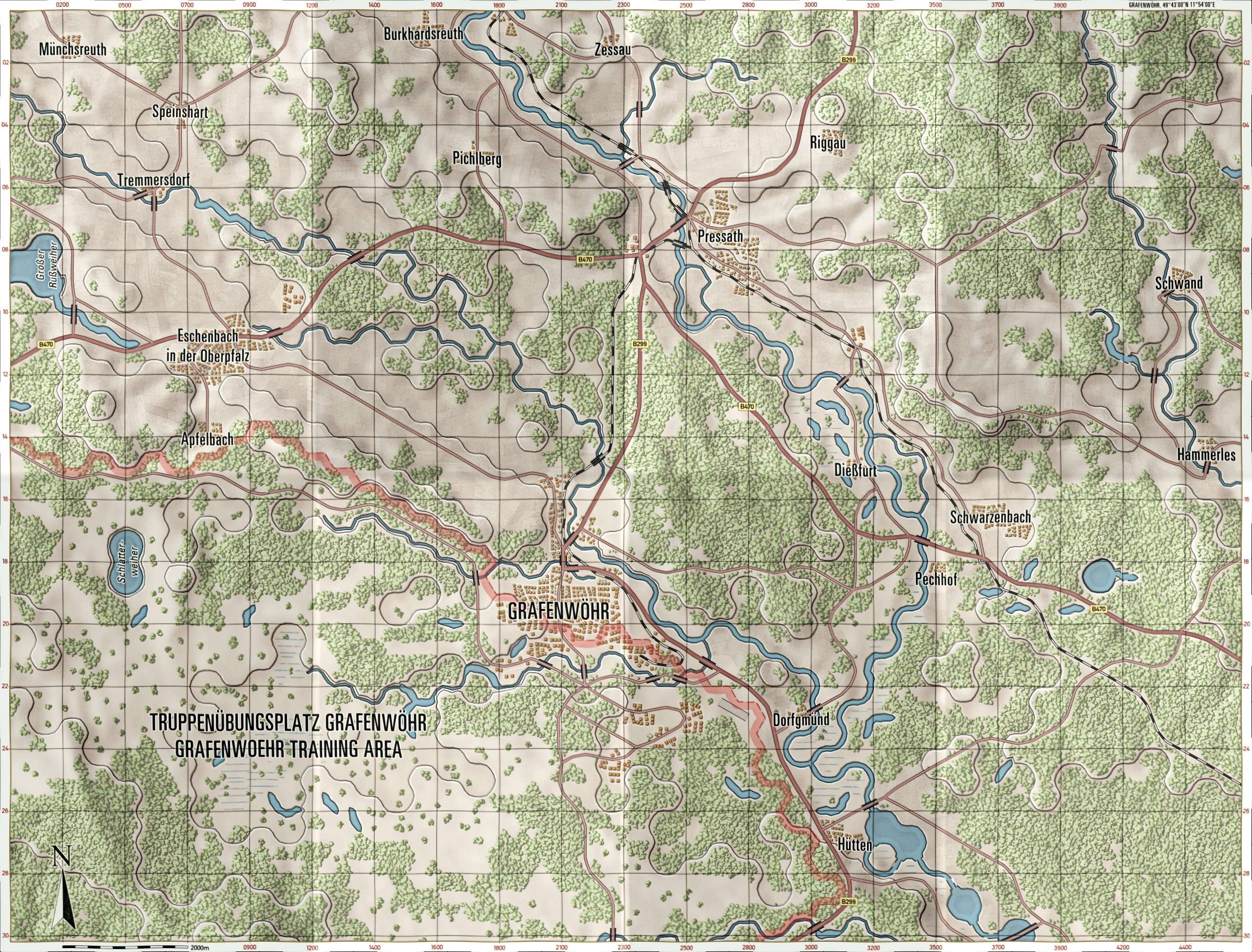 Grafenwoehr Briefing Map