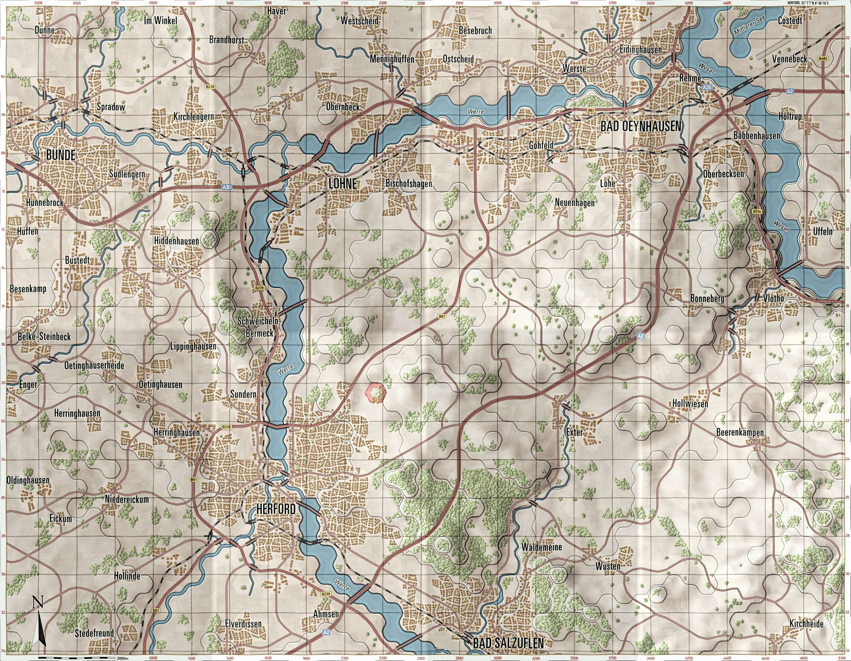 Herford Briefing Map