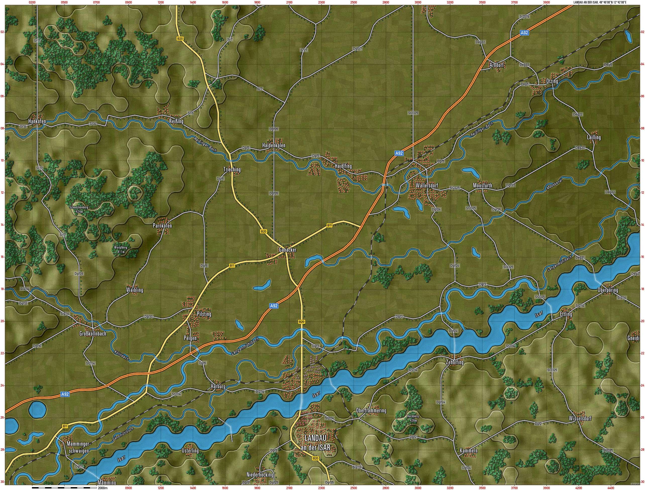 Landau ad Isar Gameplay Map