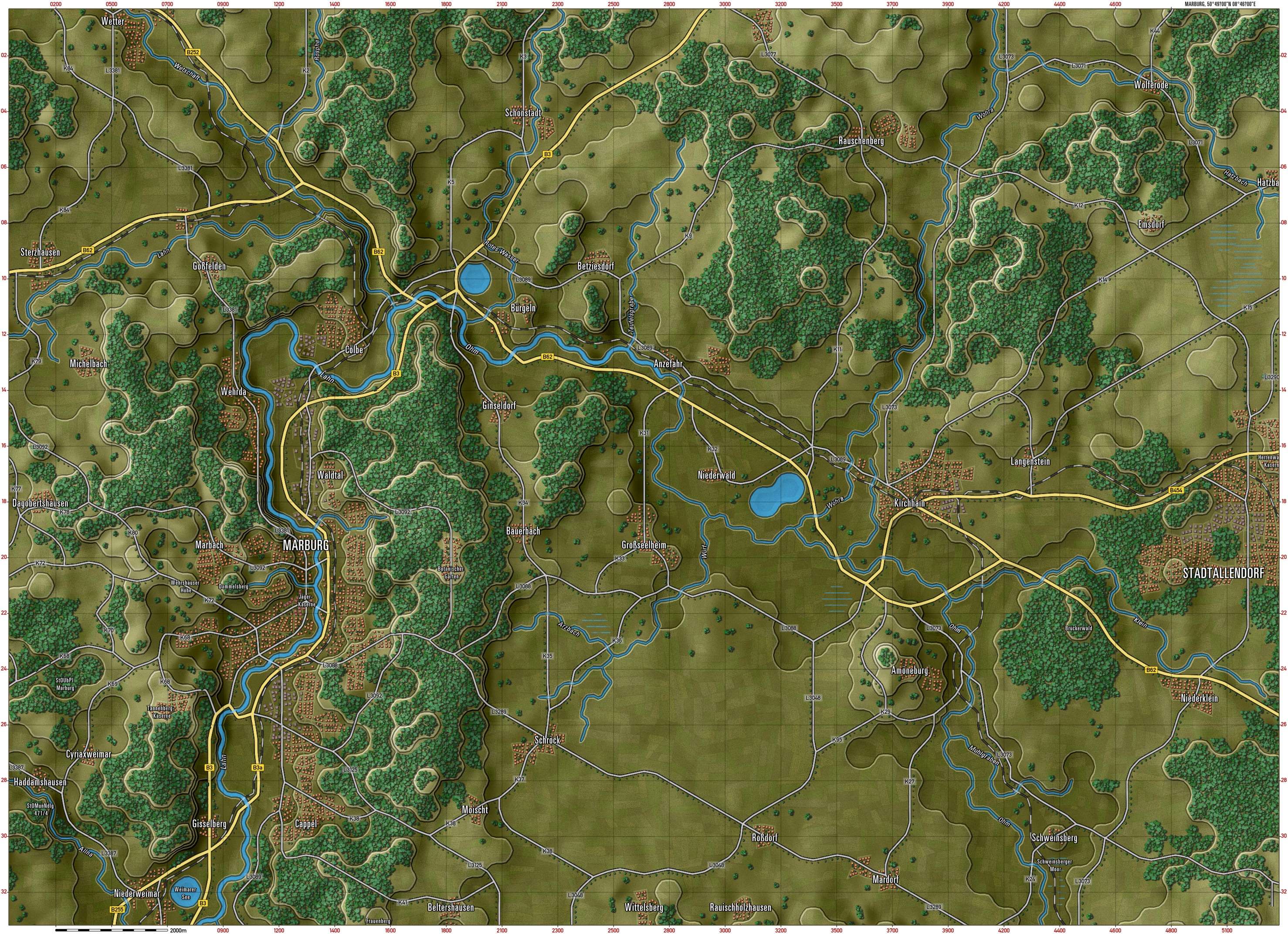 Marburg Gameplay Map