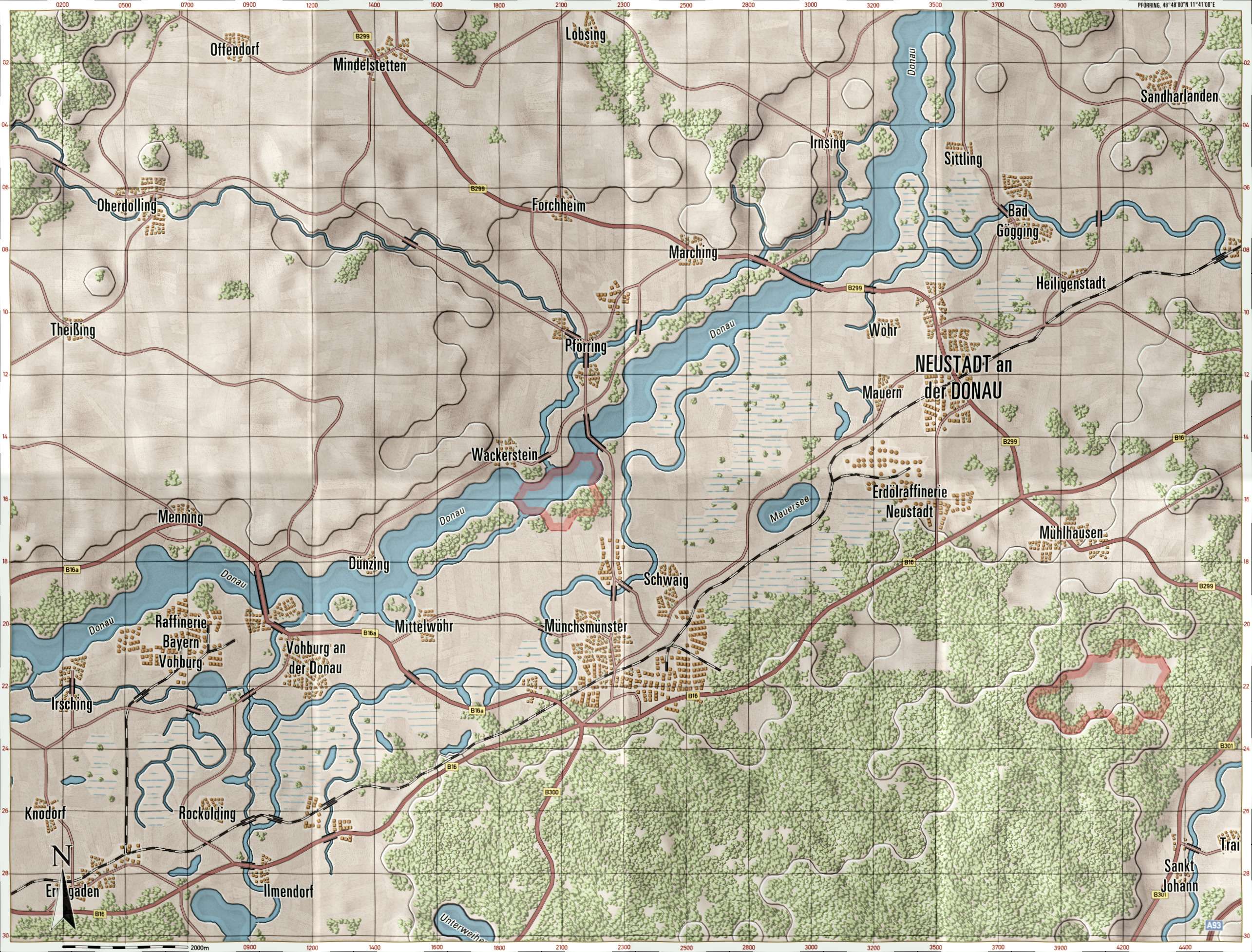 Pfoerring Briefing Map
