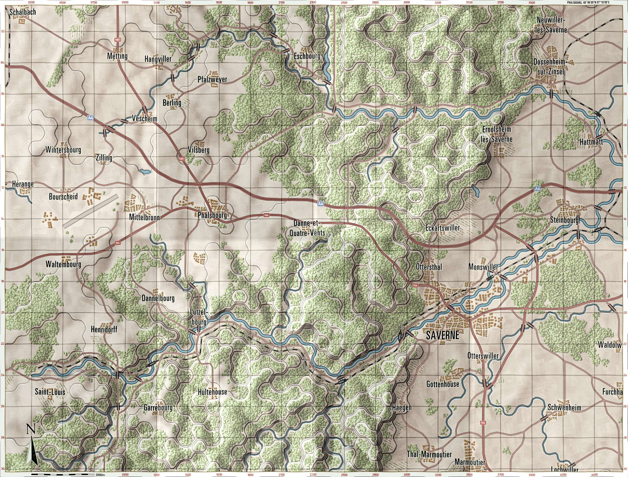Phalsbourg Briefing Map